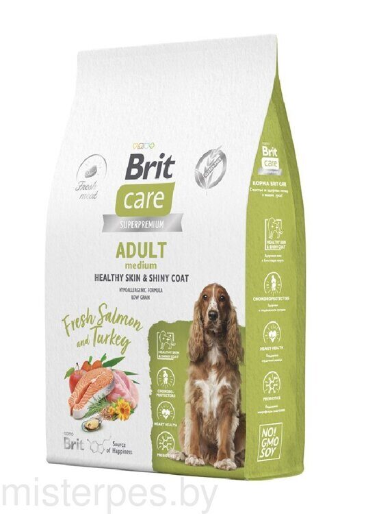Brit Care Dog Adult M Healthy Skin&Shiny Coat