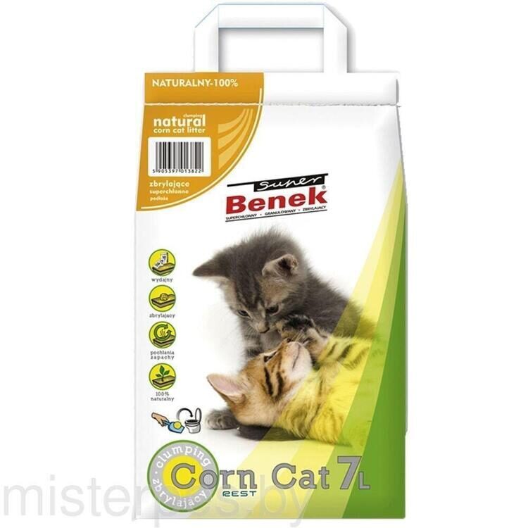 Super Benek "Corn Cat" кукурузный 14 л