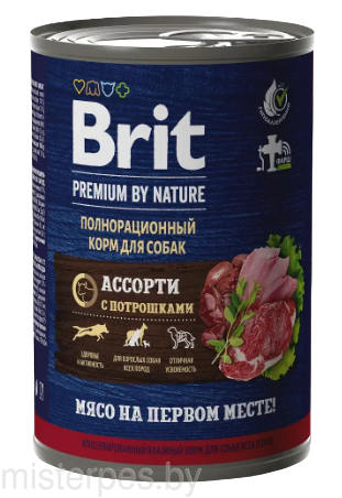 Brit Premium  Dog  (Мясное ассорти с потрошками)