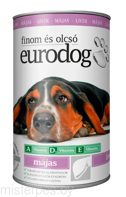 Eurodog Консервы для собак (печень)