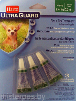 HARTZ® капли 3 в 1 для собак и щенков массой 14-27 кг от блох, клещей, комаров 1 пип.