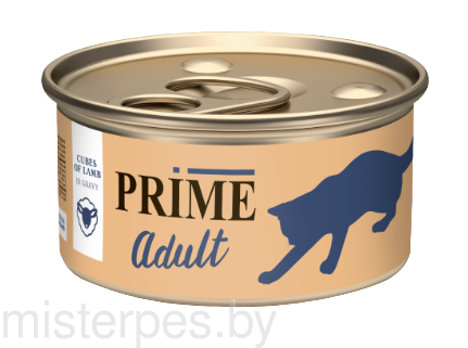 Prime Adult Консервы для кошек (Кусочки из ягненка в соусе)