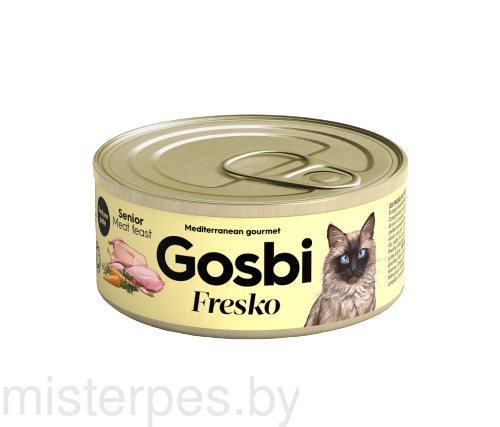 GOSBI FRESKO CAT MEAT FEAST SENIOR