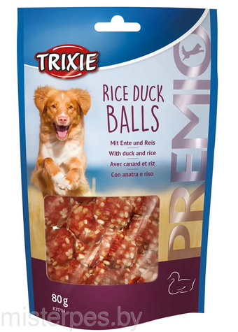 Trixie Premio Шарики из утиного мяса с рисом для собак