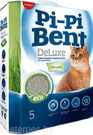 Pi-Pi Bent Deluxe Fresh Grass Наполнитель комкующийся