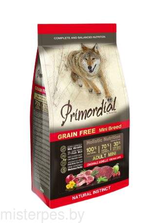 Primordial Dog Adult Mini для собак мелких пород, кабан ягненок 6кг