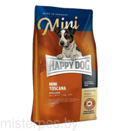 HAPPY DOG MINI TOSCANA (для кастрированных и малоподвижных собак мелких пород. Утка)