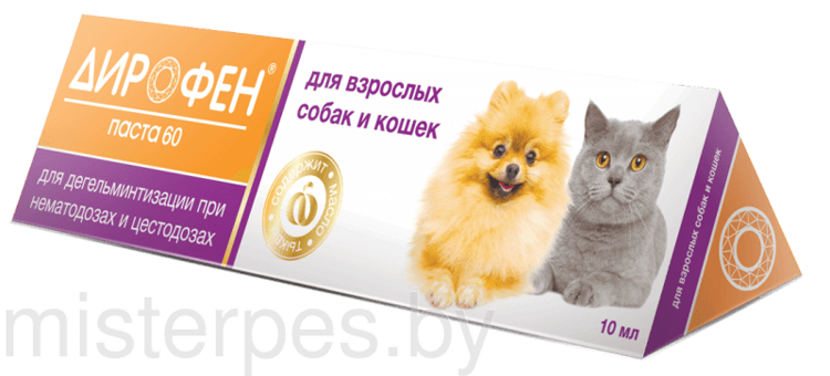 ДИРОФЕН паста для собак и кошек, 10мл