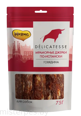 Мнямс Лакомство для собак Мраморные джерки по-испански