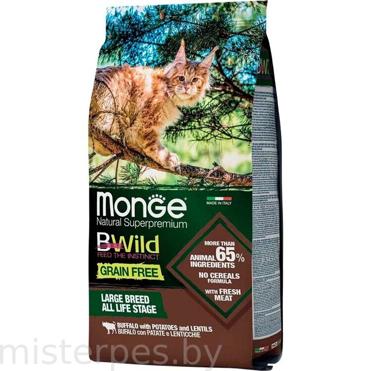 Monge Cat Bwild Grain Free Large Breed (Буйвол)