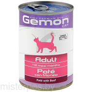 Gemon Консервы Cat Adult Pate Beef