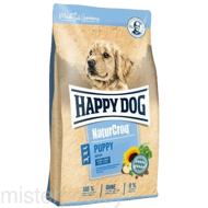 HAPPY DOG NATURCROQ PUPPY (для щенки до 6 мес. Птица, говядина и рыба)