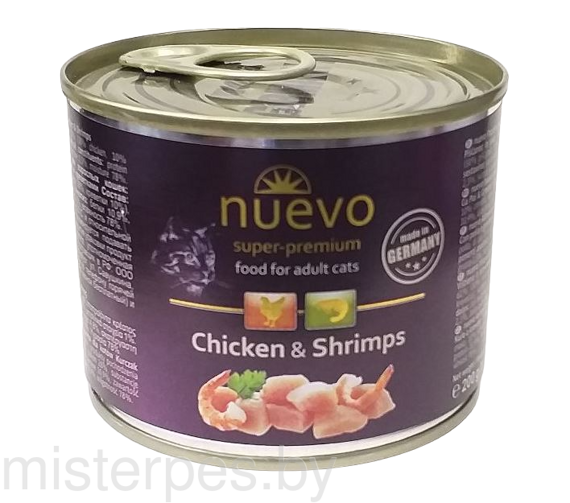 Nuevo Adult Chicken & Shrimps с курицей и креветками