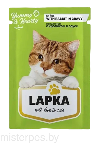 Lapka Влажный корм для кошек с кроликом в соусе