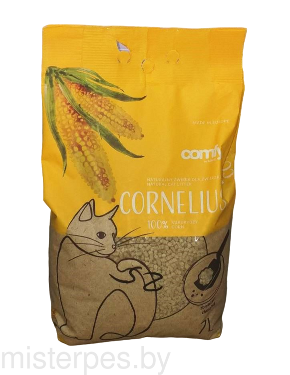 Comfy Cornelius Natural, кукурузный наполнитель натуральный
