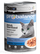 ProBalance Sterilized для кастрированных и стерилизованных котов и кошек всех пород