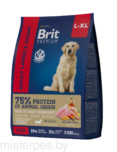 Brit Premium Dog Adult Large and Giant (Курица) 15кг