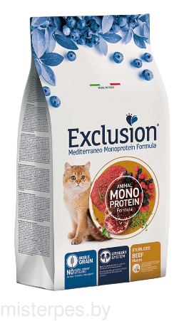 Exclusion Monoprotein Noble Grain Sterilized Cat (Тунец) 12кг
