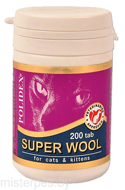 Polidex Super Wool Cats 200 таблеток
