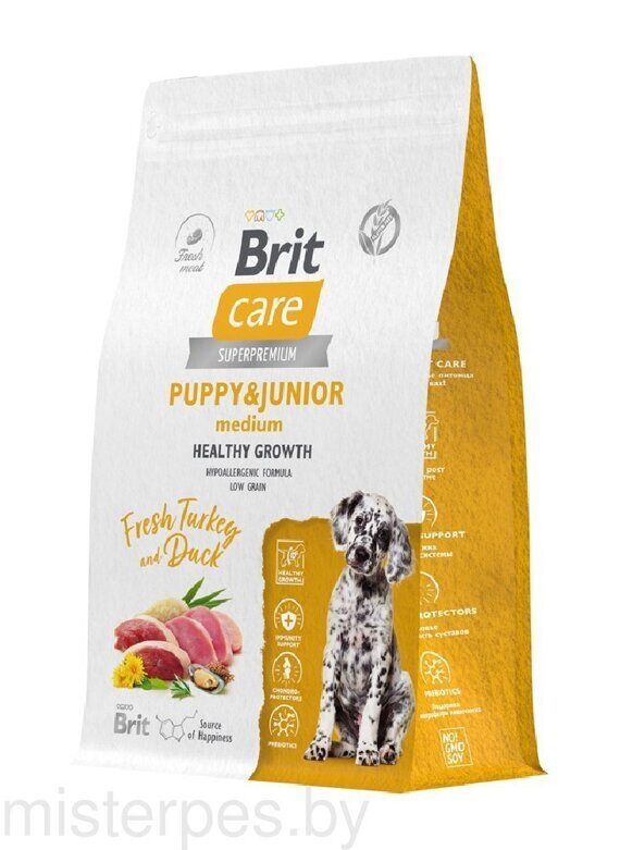 Brit Care Dog Puppy&Junior M Healthy Growth