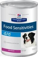 HILL'S Prescription Diet™ d/d™ Canine Duck Диета для собак при пищевой аллергии Утка с рисом 12шт по 370г