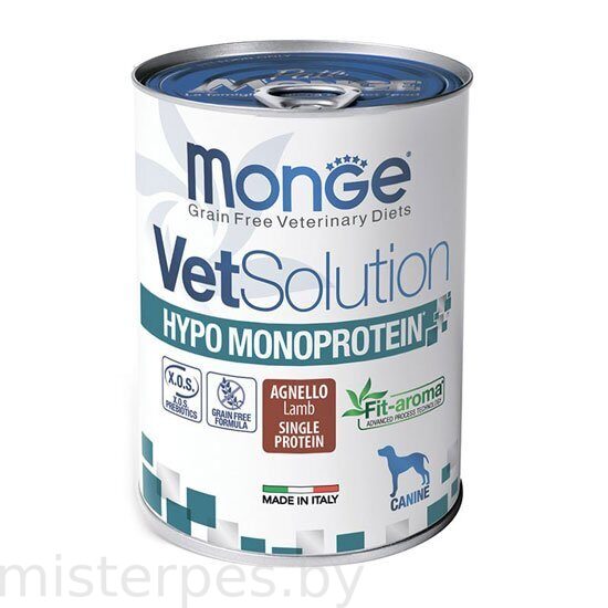 Monge Dog VetSolution Hypo Monoprotein  (Ягненок)