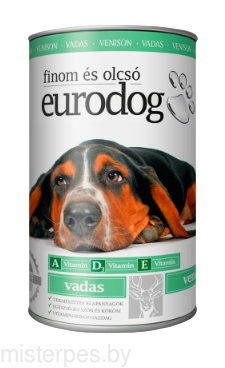 Eurodog Консервы для собак (оленина)