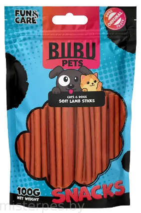 Bubu Pets Палочки из мяса ягненка, мягкие