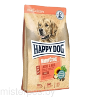 HAPPY DOG NATURCROQ LACHS & REIS ( для собак всех пород для поддержания здоровья кожи и шерсти с лососем и рисом)
