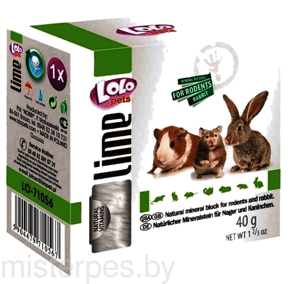 Lolo Pets Мел для грызунов 40 г