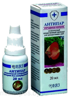 АНТИПАР комплексный препарат для аквариумных рыб, 20мл
