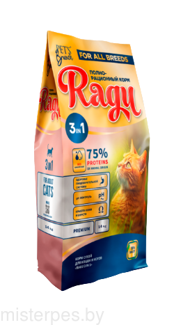 Pet's Brunch  Корм сухой для кошек и котов «RAGU 3in1»