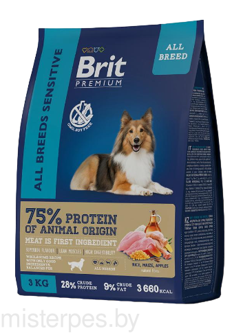 Brit Premium Dog Sensitive (Ягненок, индейка)