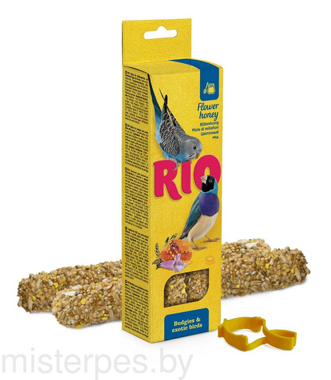 RIO Палочки для волнистых попугаев и экзотических птиц с медом