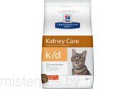 Hill's Prescription Diet k/d Kidney Care для кошек, с курицей