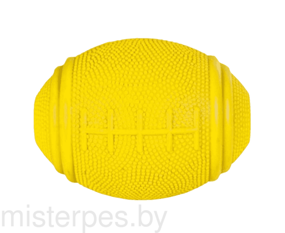 TRIXIE игрушка для собак  "Мяч для регби" с отверстиями для лакомств