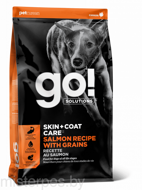 GO! SKIN + COAT Salmon Recipe DF 22/12 корм для щенков и собак со свежим лососем и овсянкой