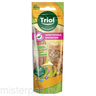 Triol Колбаски аппетитные из утки с лососем для кошек