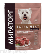 Winner Extra Meat для взрослых собак мелких пород с говядиной