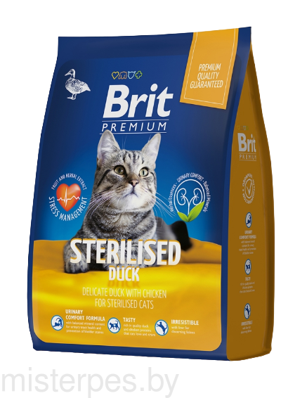 Brit Premium Cat Sterilised Duck & Chicken 8 кг