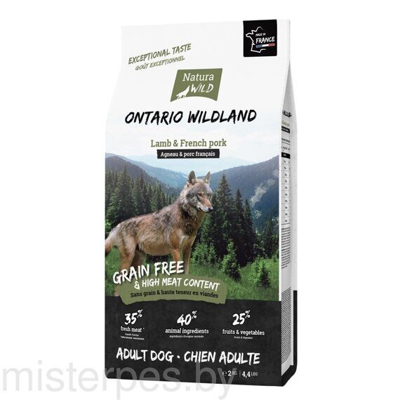 Natura Wild Ontario Wildland Adult Dog (ягненок, свинина)