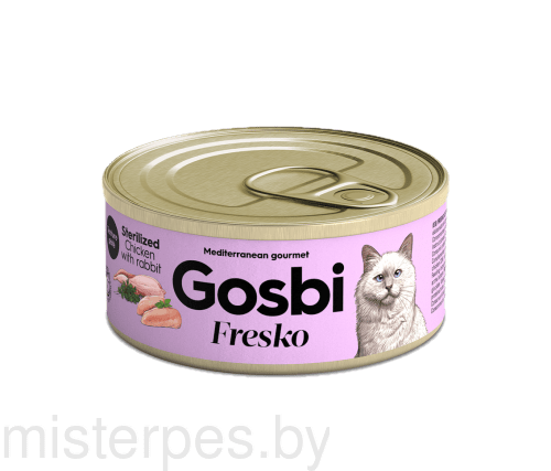 GOSBI FRESKO CAT STERILIZED CHICKEN & RABBIT